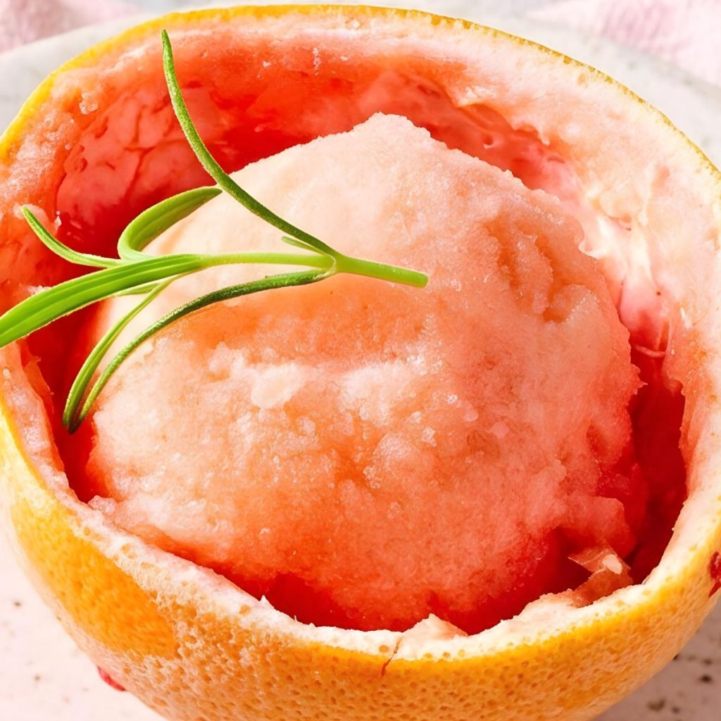 Сорбе просеко и грейпфрут